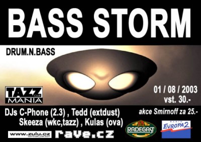 bass storm - flyer