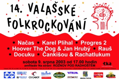 valašské folkrockování 2003 - flyer